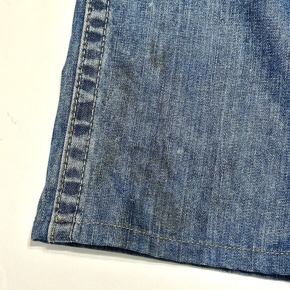 True Religion Jeans 38x30 Straight with Flaps Dark Wash Denim Blue - Picture 11 of 16